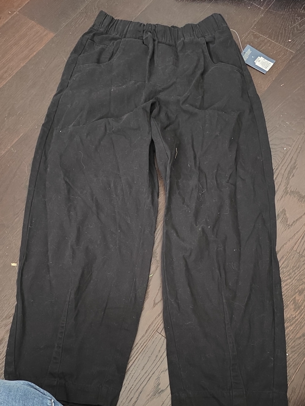 Universal Thread Men's Black Elastic-Waist Relaxed Joggers